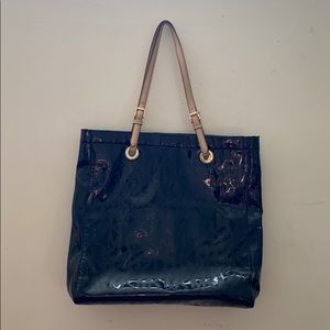 Michael Kors Shiny Black Purse